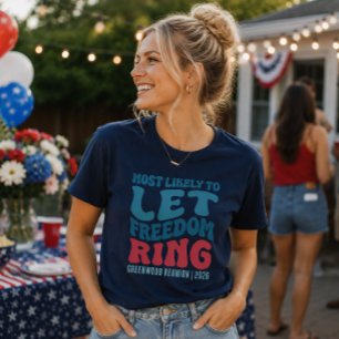 Mest sannolikt att låta friheten ringa anpassad t shirt