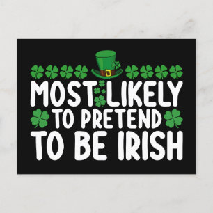 Mest sannolikt att låtsas vara irländsk St Patrick Vykort