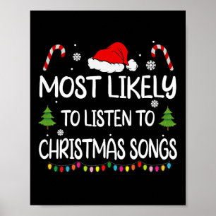 Mest sannolikt att lyssna på julfamiljen sång mors poster
