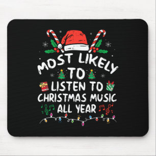 Mest sannolikt att lyssna på julmusik hela året musmatta