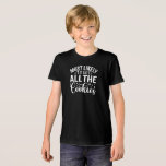 Mest sannolikt att man äter alla kakor i Helgdag H T Shirt<br><div class="desc">Mest sannolikt att äta alla kakor,  festiv typografi t-shirt med helgdag.</div>