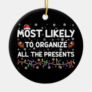 Mest sannolikt att organisera alla presenter Xmas Julgransprydnad Keramik