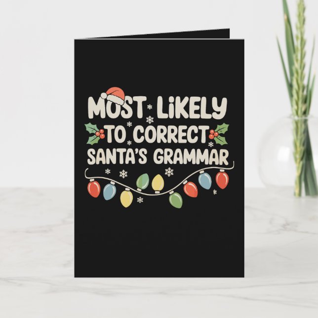 Mest sannolikt att rätta till tomtens grammatik ju kort (Framsida)