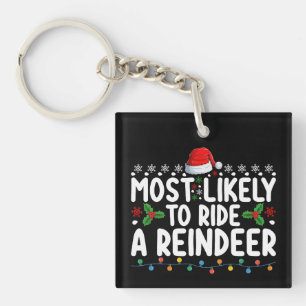 Mest sannolikt att rida på en ren jultomte jul