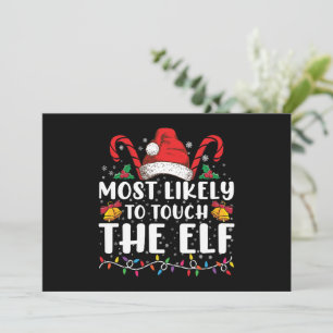 Mest sannolikt att röra julfamiljen Elf jul Inbjudningar