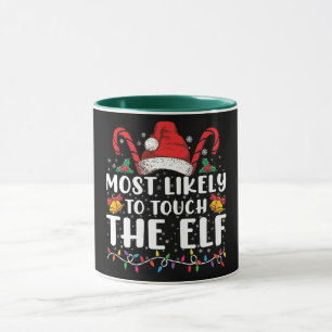 Mest sannolikt att röra vid julfamiljen Elf Mugg