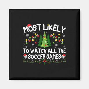 Mest sannolikt att se alla fotbollsmatcher Christm Magnet
