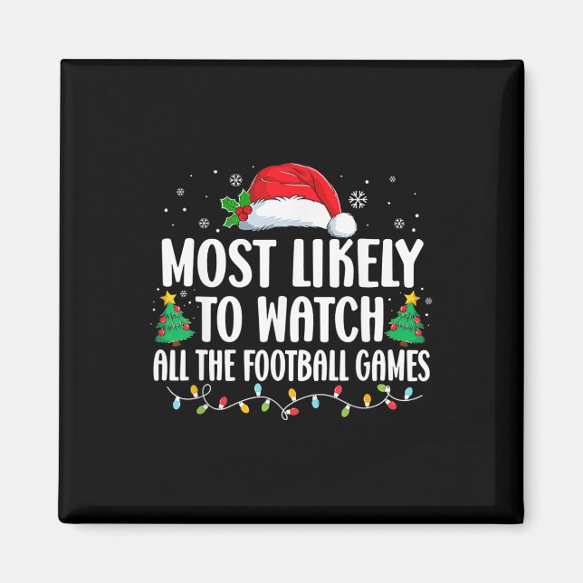 Mest sannolikt att se alla fotbollsmatcher Kristus Magnet (Framsidan)