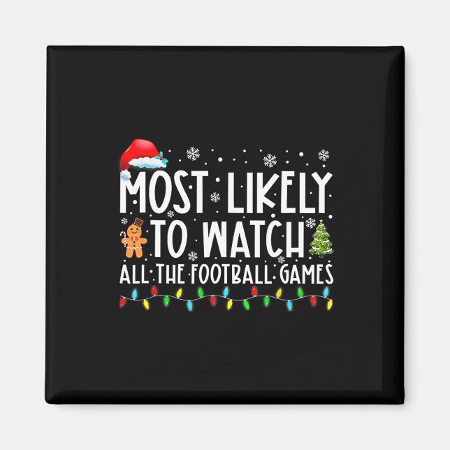 Mest sannolikt att se alla fotbollsmatcher Kristus Magnet (Framsidan)