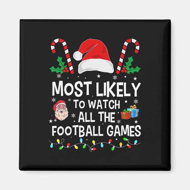 Mest sannolikt att se alla fotbollsmatcher Kristus Magnet (Framsidan)