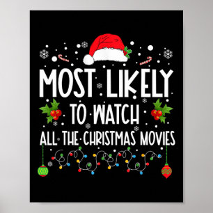 Mest sannolikt att se alla julfilmer i Julafton Poster