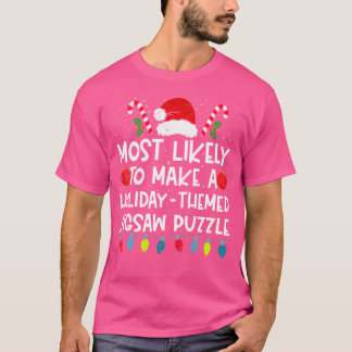 Mest sannolikt att skapa ett jul-temat pussel t shirt