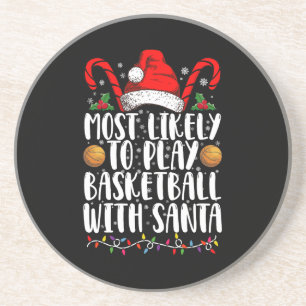 Mest sannolikt att spela basket med Santa Xmas Underlägg