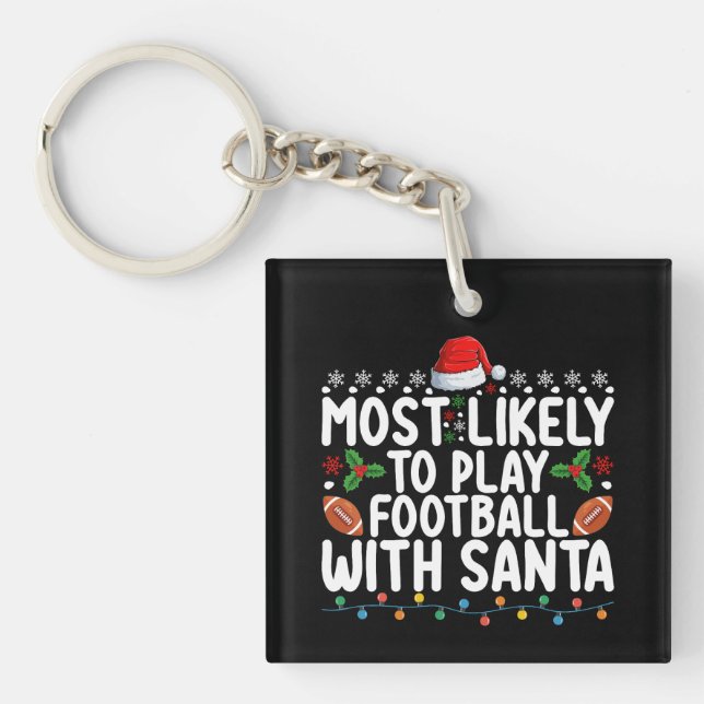 Mest sannolikt att spela fotboll med Santa jul (Framsidan)