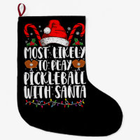 Mest sannolikt att spela Pickleball med Santa fami