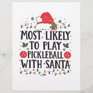 Mest sannolikt att spela Pickleball med Tomte  Reklamblad