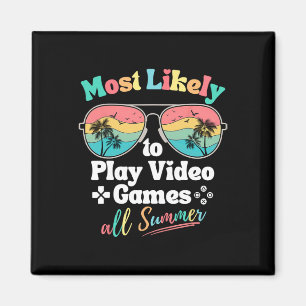 Mest sannolikt att spela tv-spel hela sommaren Rol Magnet