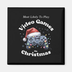 Mest sannolikt att spela tv-spel på jul - Kul Magnet