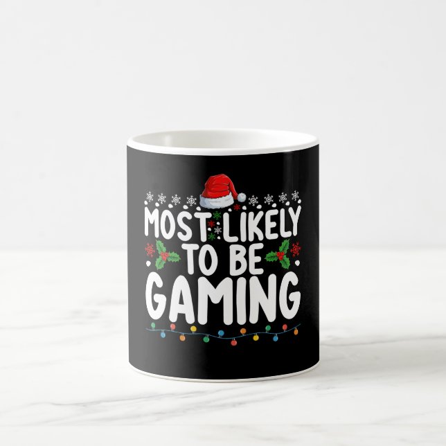 Mest sannolikt att spela videospel gamers kaffemugg (Center)