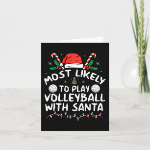Mest sannolikt att spela volleyboll med Santa Fami Kort