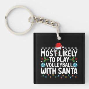 Mest sannolikt att spela volleyboll med Santa jul