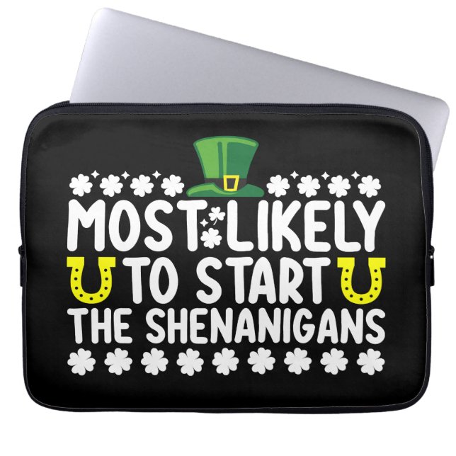 Mest sannolikt att starta buset St Patricks Laptop Fodral (Framsidan)
