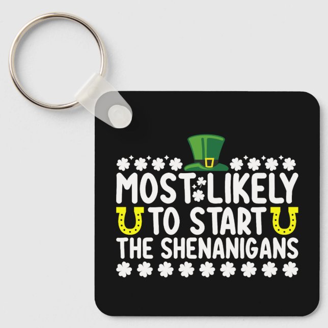 Mest sannolikt att starta buset St Patricks Nyckelring (Framsida)