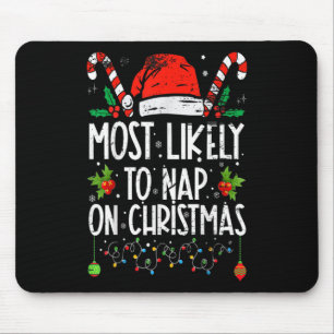 Mest sannolikt att ta en tupplur på jul kul matcha musmatta