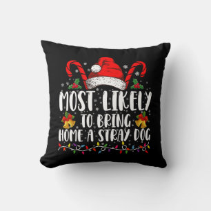 Mest sannolikt att ta hem en hemlös hund jul kudde