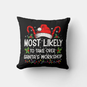 Mest sannolikt att ta över tomtens verkstad Xmas Kudde