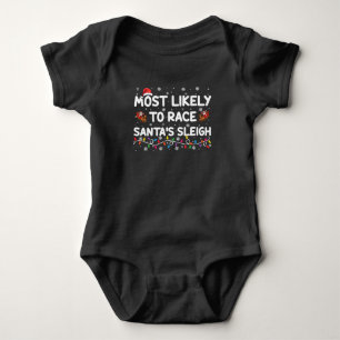 Mest sannolikt att tävla med Tomtens släde familje T Shirt