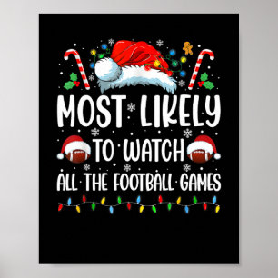 Mest sannolikt att titta på alla fotbollsmatcher j poster