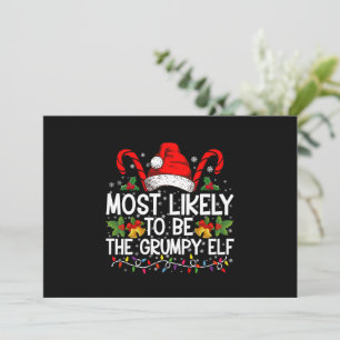 Mest sannolikt att vara den grumpy tomte roliga ju inbjudningar