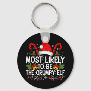 Mest sannolikt att vara den grumpy tomte roliga ju nyckelring