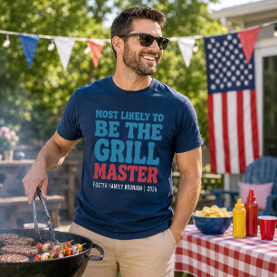 Mest sannolikt att vara grillmästaren Anpassad T Shirt