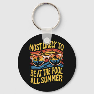 Mest sannolikt att vara vid poolen hela sommaren G Nyckelring