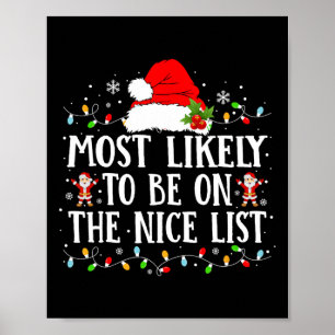 Mest sannolikt finns med på Nice-listan på en bekv Poster