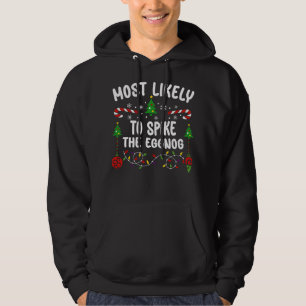 MEST SANNOLIKT FÖR SPIKET AV EGGNOGEN HOODIE