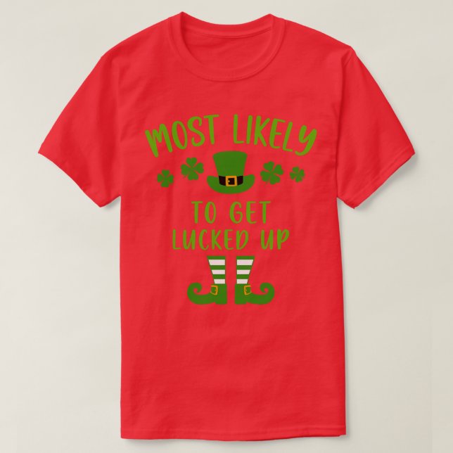 Mest sannolikt för St patricks day 4 T Shirt (Design framsida)