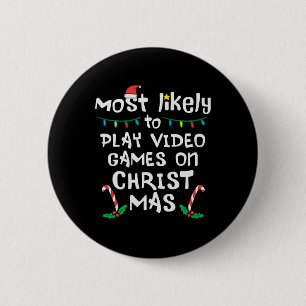 Mest sannolikt spelar videospel jul Xmas familj Knapp