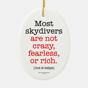 Mest Skydivers Julgransprydnad Keramik