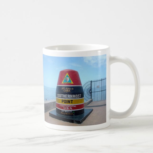 Mest southernmost peka den bojKey West Florida Kaffemugg (Höger)