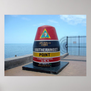 Mest southernmost peka den bojKey West Florida Poster