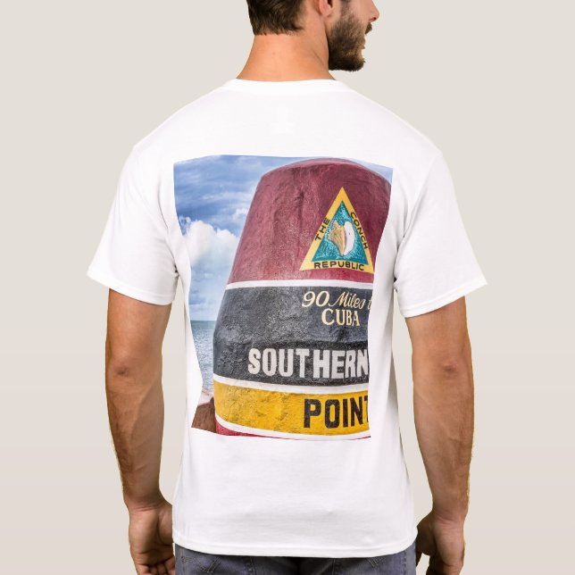 Mest southernmost peka Key West T Shirt (Baksida)