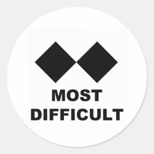 Mest svår runt klistermärke