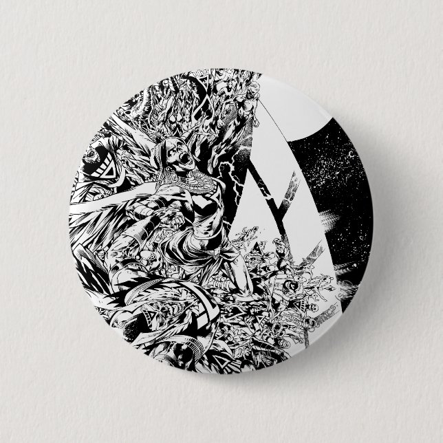 Mest svart nattgrupp och måne 2 knapp (Framsida)