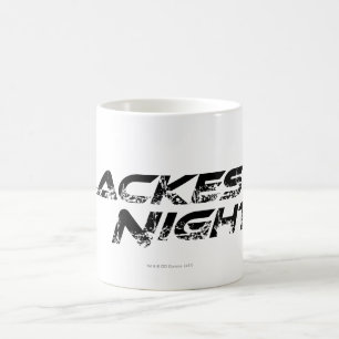 Mest svart nattlogotyp kaffemugg
