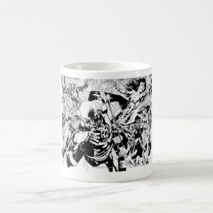 Mest svart natttecknadpanel kaffemugg