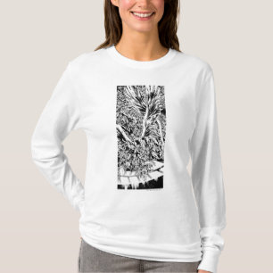 Mest svart svartvit nattgruppmålning - t-shirt