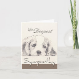 Mest sympati - Hund Sympathy Card with Quote Kort